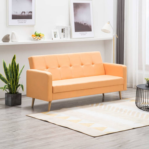 vidaXL Sofa Stoff Orange