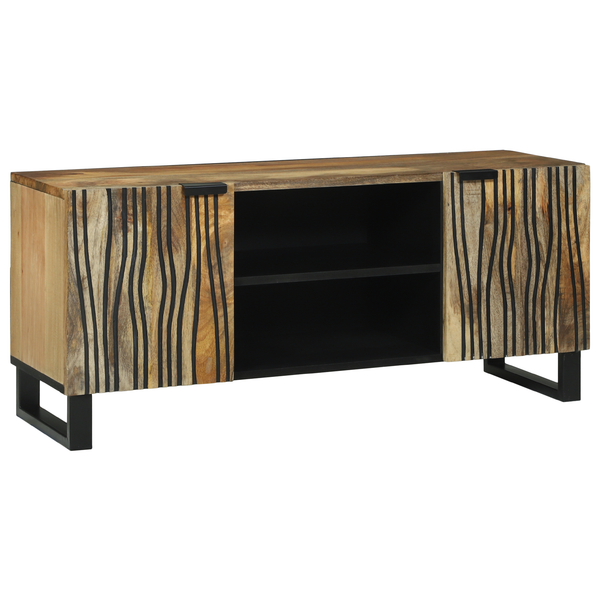 vidaXL TV-Schrank 105x33,5x46 cm Massivholz Mango und engineered Holz