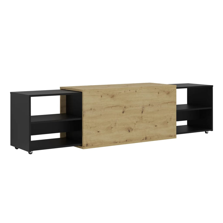 Fmd Tv-Schrank 194,5X39,9X49,2 Cm Artisan- Und Schwarz