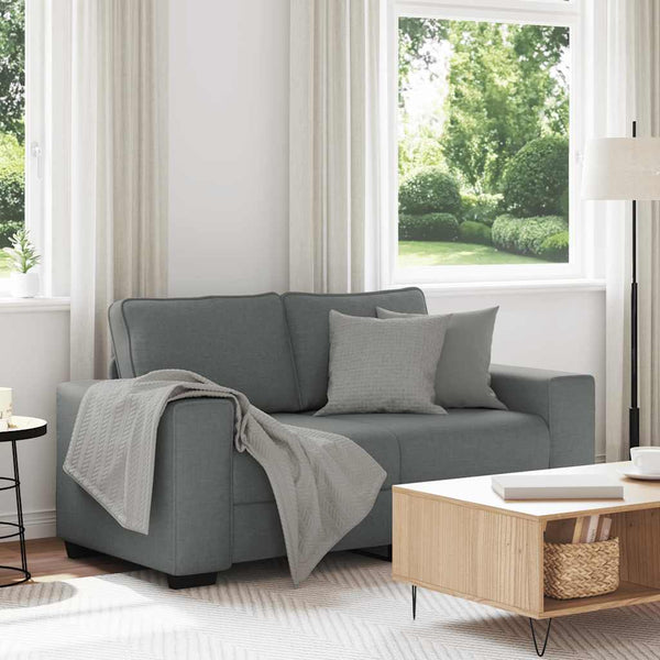 vidaXL 2-Sitzer-Sofa Dunkelgrau 120 cm Stoff