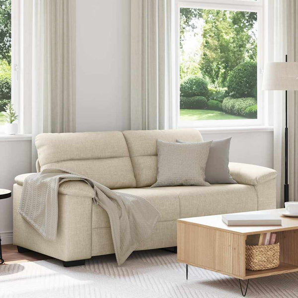 vidaXL 2-Sitzer-Sofa 140 cm Leinen