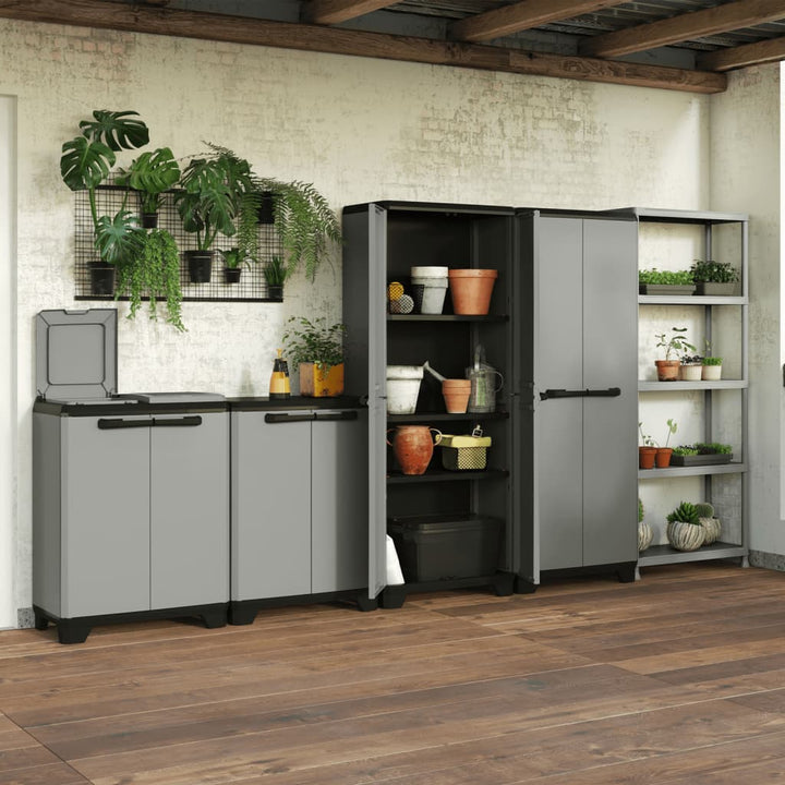 Keter Lagerschrank Niedrig Planet Grau Und Schwarz