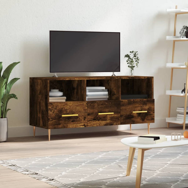 vidaXL TV-Schrank Räuchereiche 102x36x50 cm Holzwerkstoff