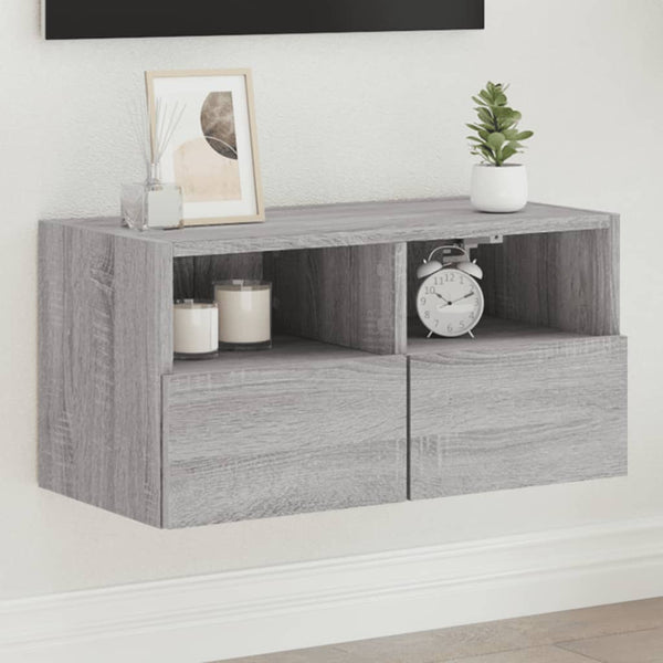 vidaXL TV-Wandschrank Artisan Eiche 100x30x30 cm Holzwerkstoff