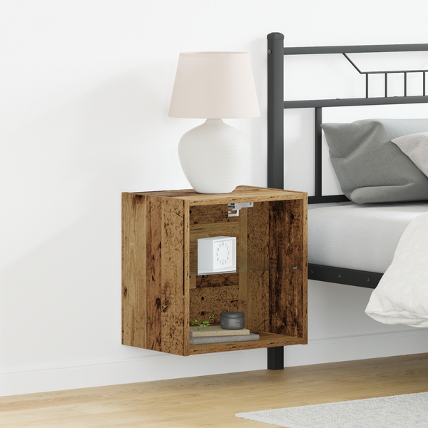 vidaXL Schweberegal Altholz 40x28,5x40 cm Holzwerkstoff