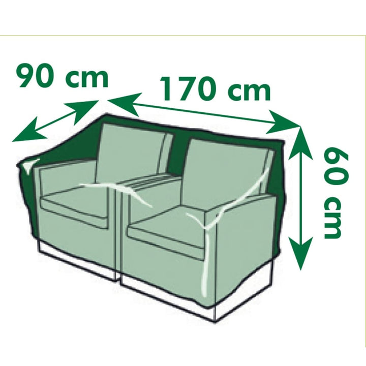 Nature Gartenmöbel-Abdeckung Für 2-Sitzer Lounge 170X90X60 Cm