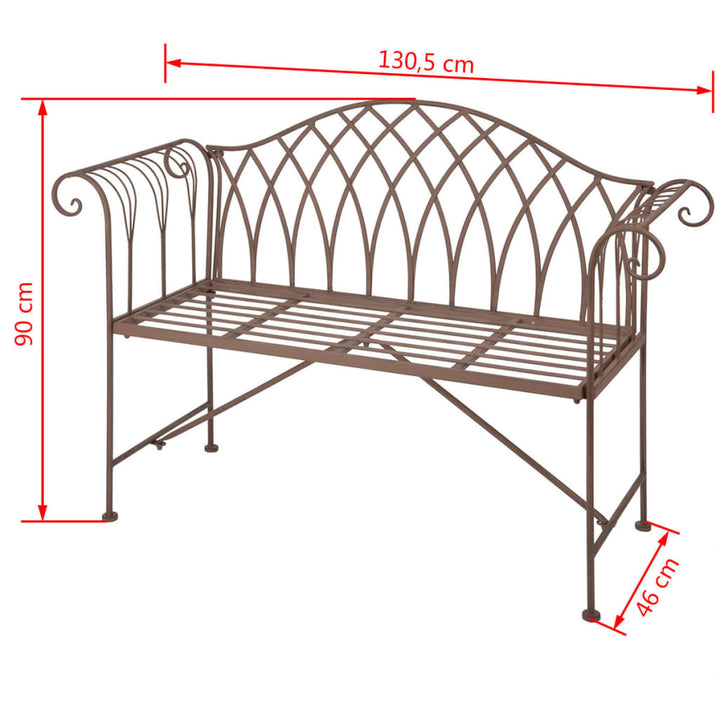 Esschert Design Gartenbank Aus Metall Im Altenglischen Stil Mf009