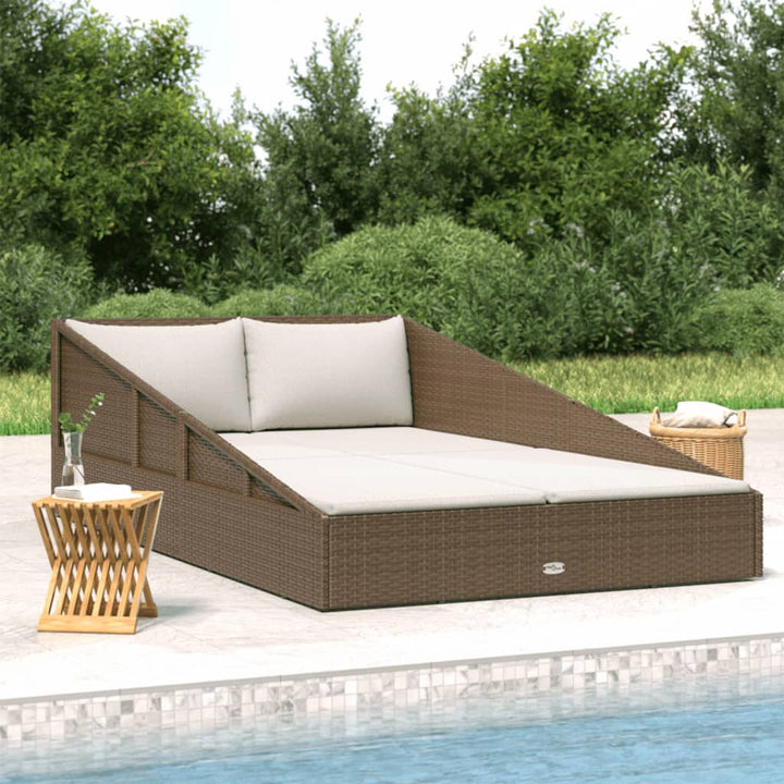 Gartenbett 110X200 Cm Poly Rattan