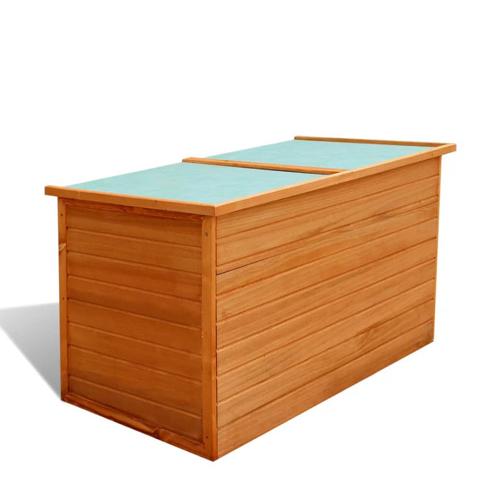 Garten-Aufbewahrungsbox 126X72X72 Cm Holz Weiß