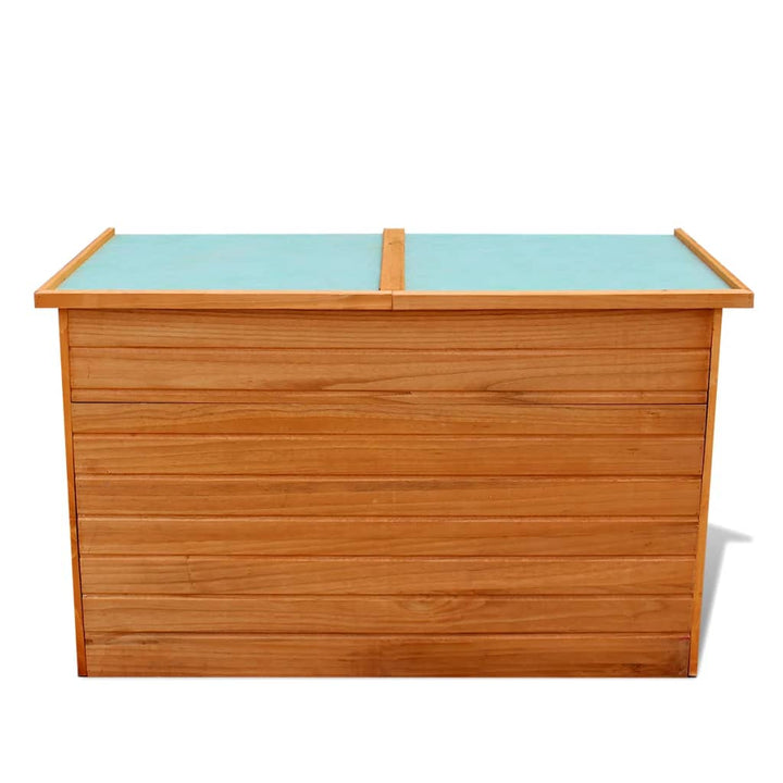 Garten-Aufbewahrungsbox 126X72X72 Cm Holz Weiß