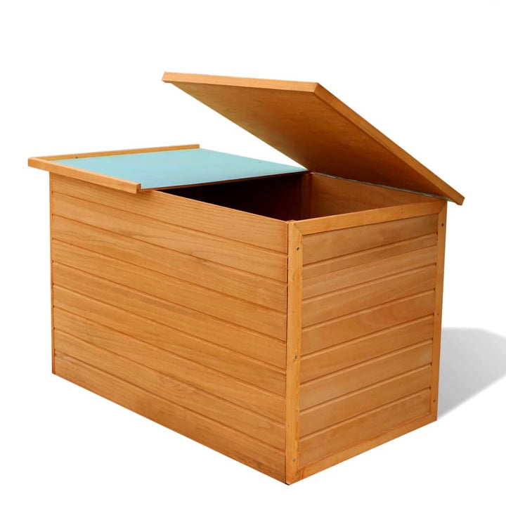 Garten-Aufbewahrungsbox 126X72X72 Cm Holz Weiß