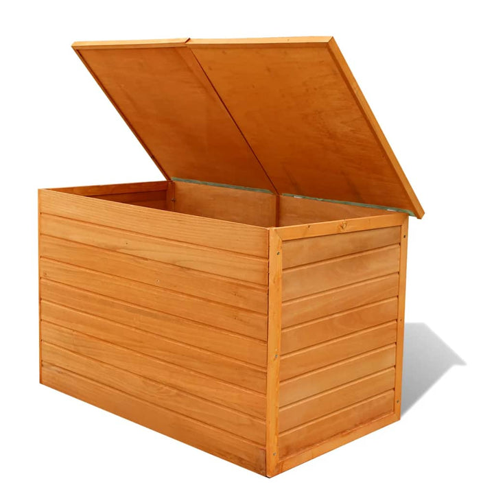 Garten-Aufbewahrungsbox 126X72X72 Cm Holz Weiß