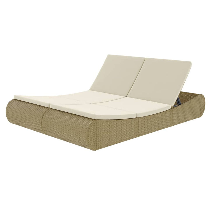 Outdoor-Sonneninsel Poly Rattan Beige