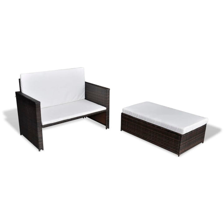 Gartensofa Poly Rattan