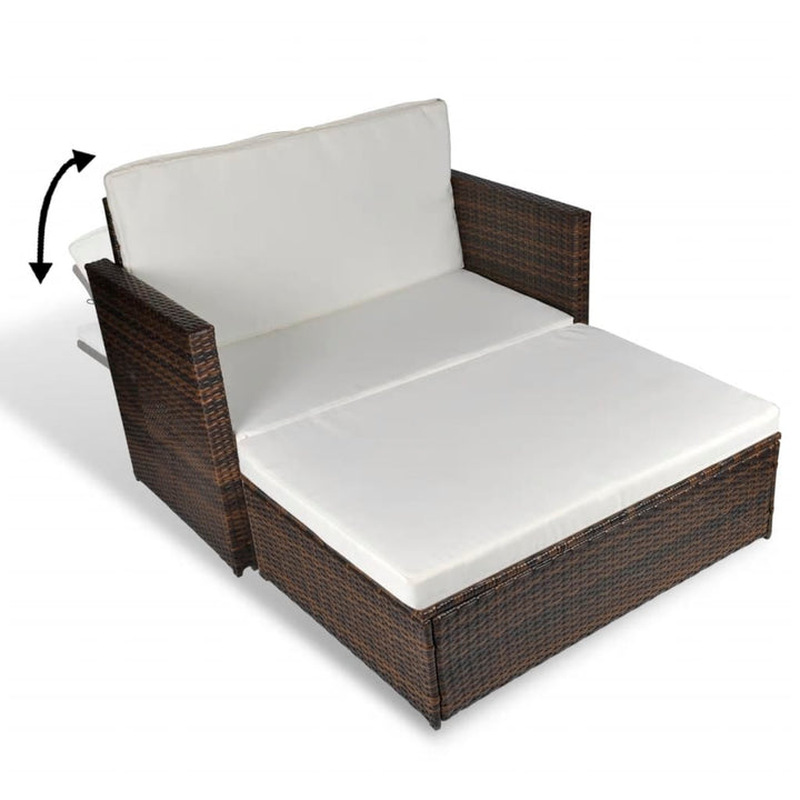 Gartensofa Poly Rattan