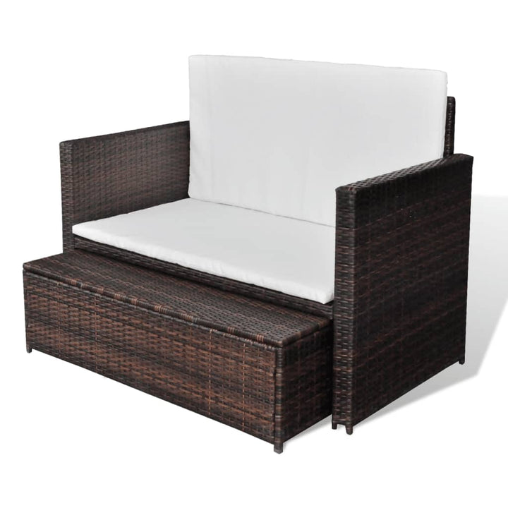 Gartensofa Poly Rattan