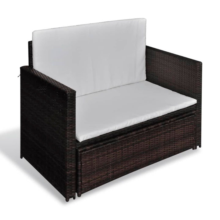 Gartensofa Poly Rattan