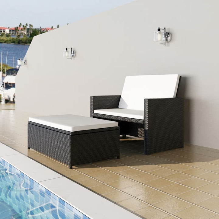 Gartensofa Poly Rattan