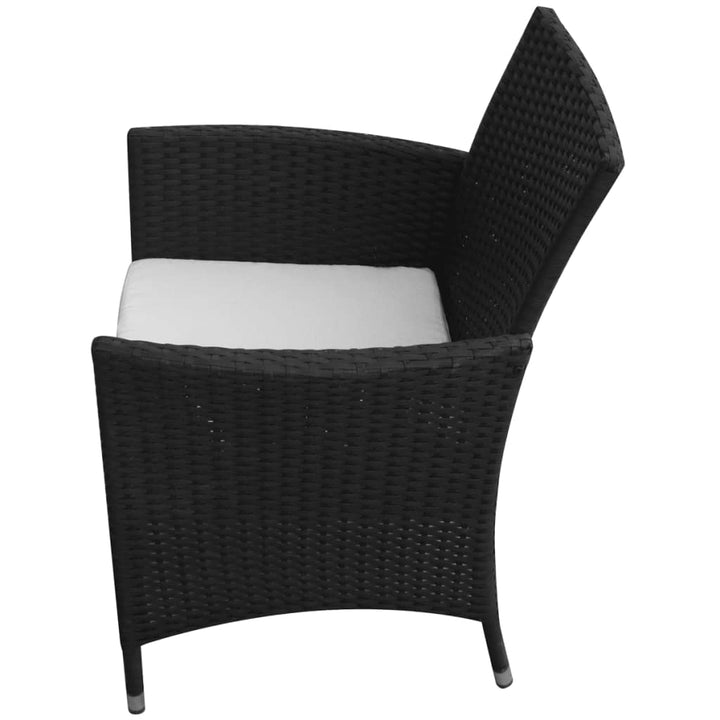 Gartenstühle 2 Stk. Poly Rattan