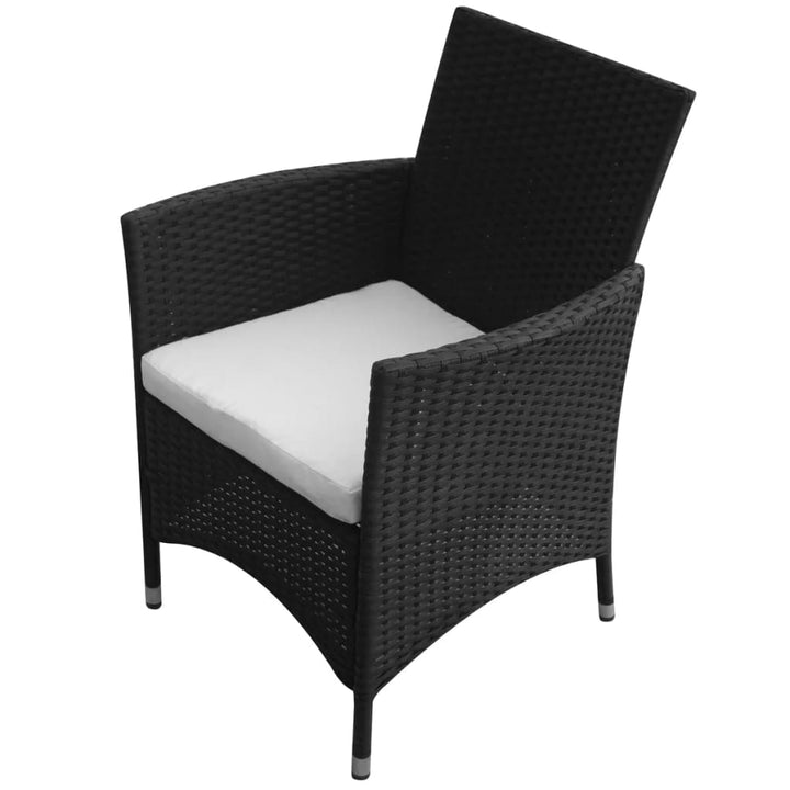 Gartenstühle 2 Stk. Poly Rattan