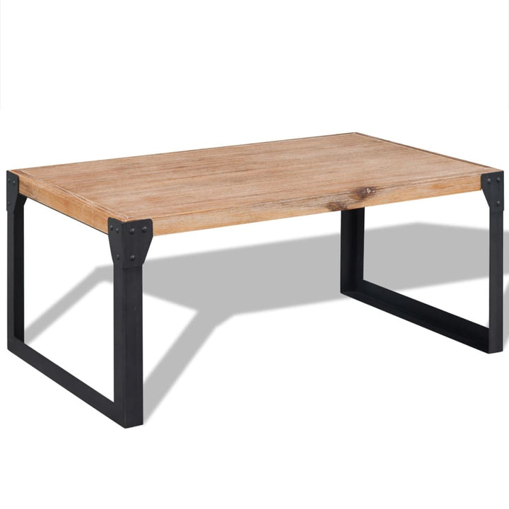 Couchtisch Massivholz Akazie 100X60X45 Cm