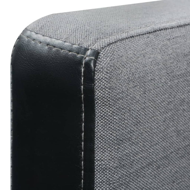 Schlafsofa L-Form Stoff Und Grau