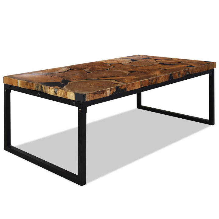 Couchtisch Teak Harz 110X60X40 Cm