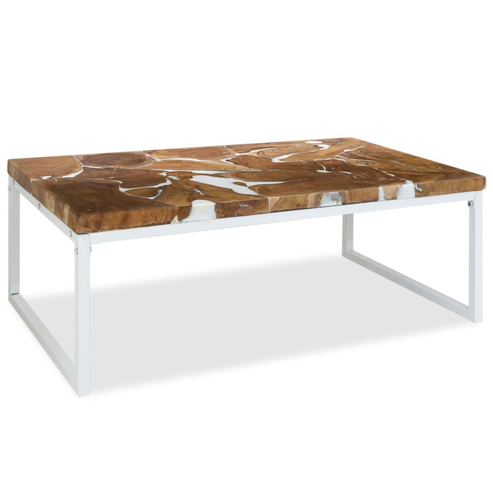 Couchtisch Teak Harz 110X60X40 Cm