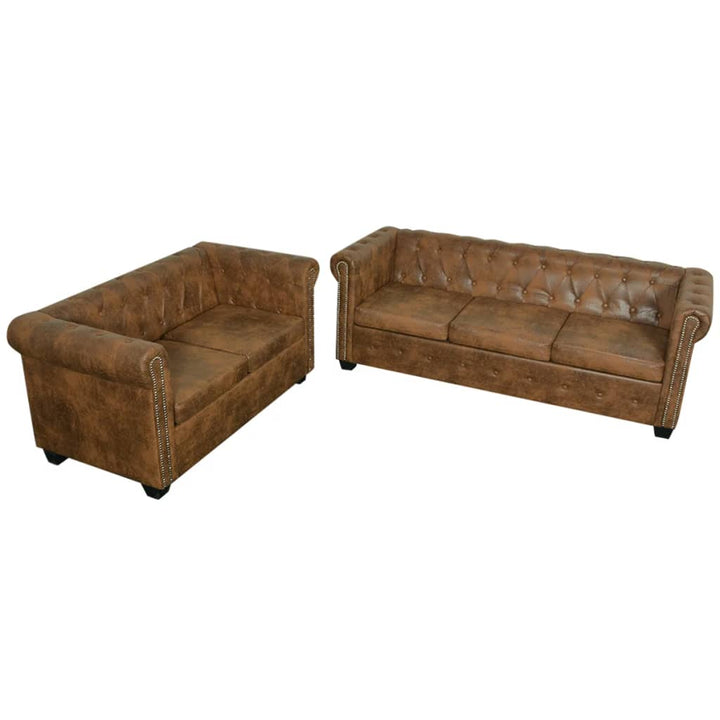 Chesterfield-Sofa Kunstleder