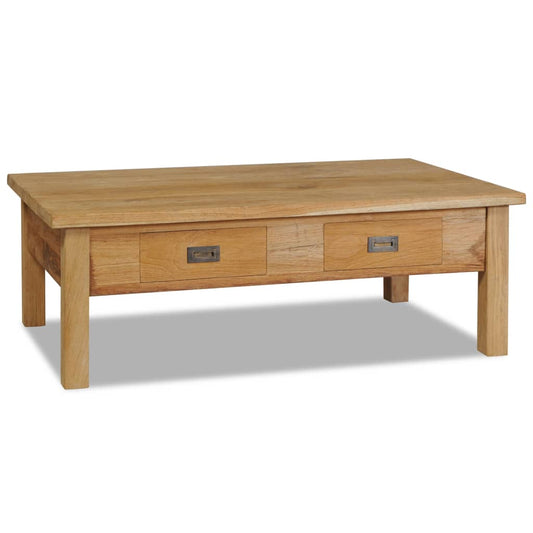 Couchtisch Massivholz Teak 100X60X35 Cm