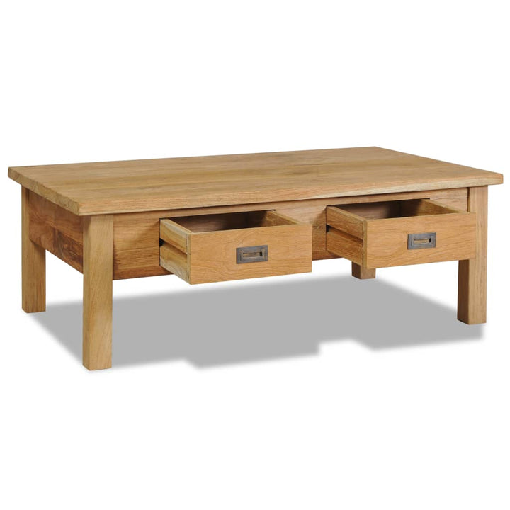 Couchtisch Massivholz Teak 100X60X35 Cm