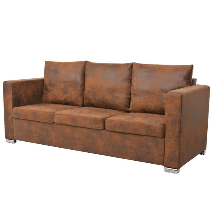 Sofa 137X73X82 Cm Wildleder-Optik