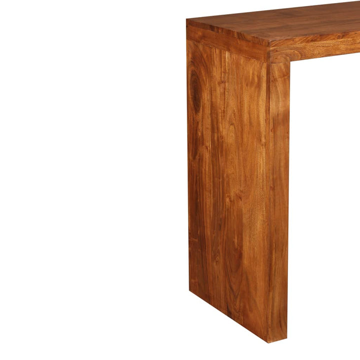 Konsolentisch Massivholz Mit Honigfarbener Politur 110X40X76 Cm