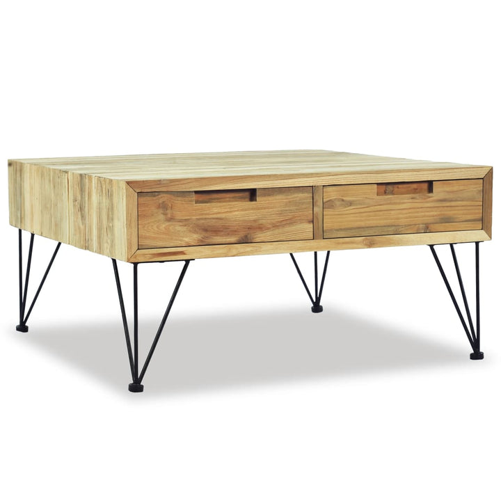 Couchtisch 80X80X40 Cm Massivholz Teak