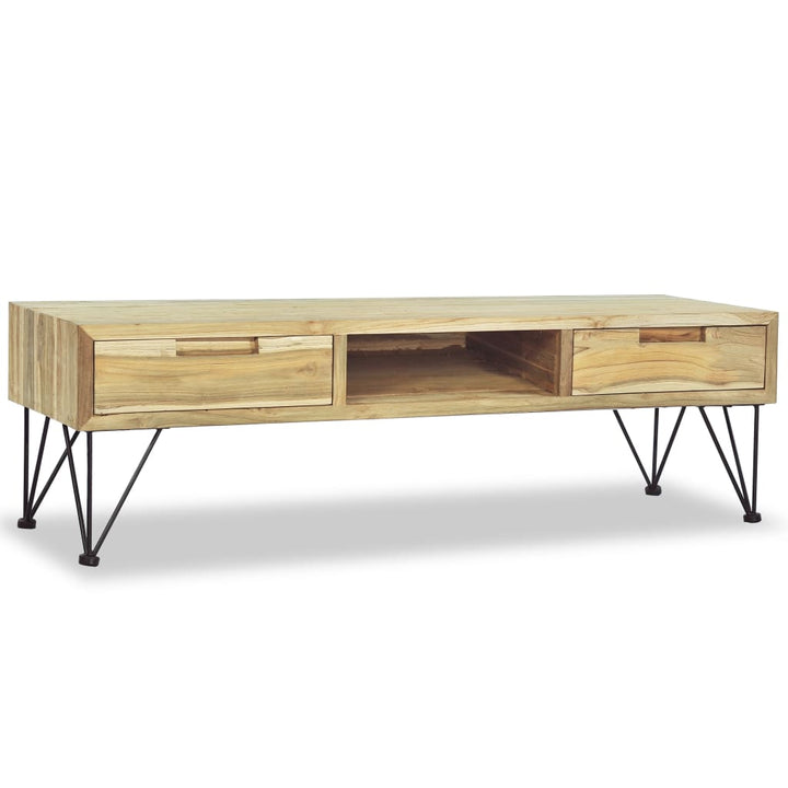 Tv-Schrank 120 X 35 X 35 Cm Teak Massiv