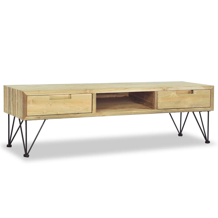 Tv-Schrank 120 X 35 X 35 Cm Teak Massiv