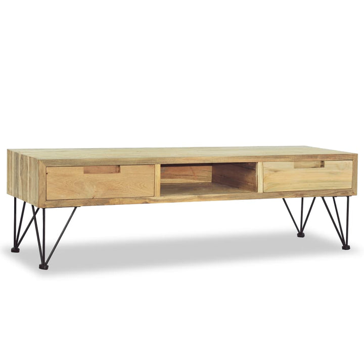 Tv-Schrank 120 X 35 X 35 Cm Teak Massiv