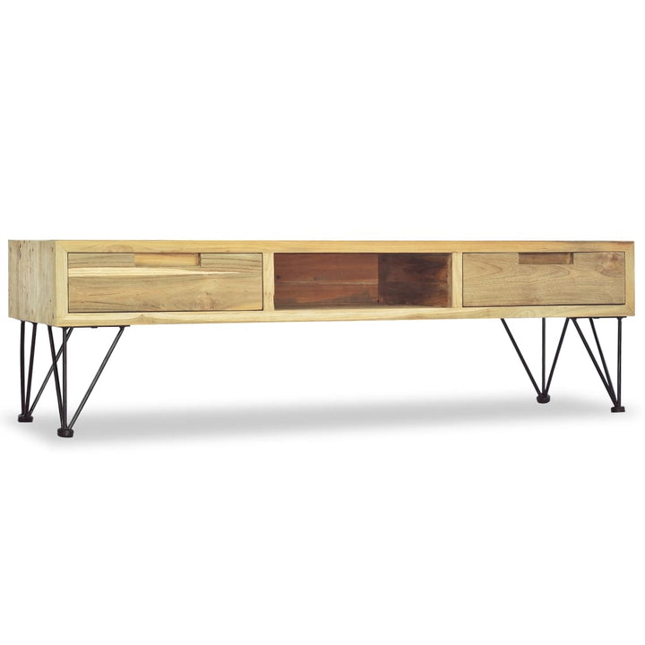 Tv-Schrank 120 X 35 X 35 Cm Teak Massiv