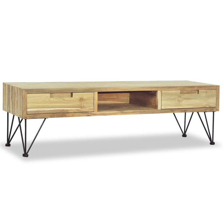 Tv-Schrank 120 X 35 X 35 Cm Teak Massiv