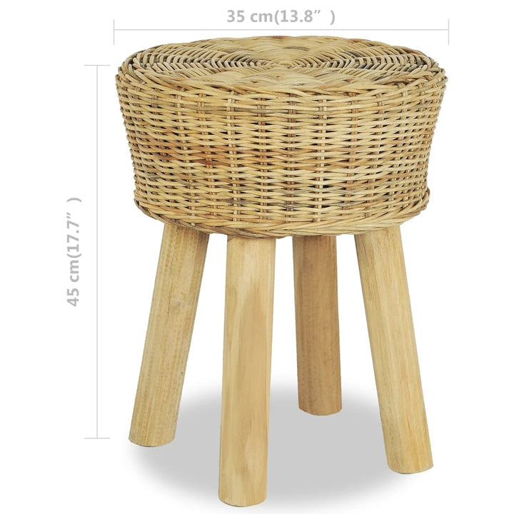 Barhocker Natur Rattan