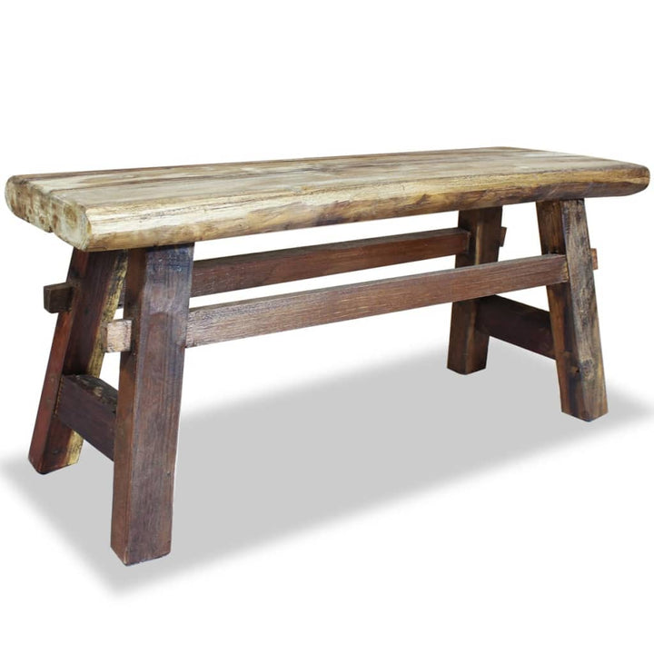 Bank Gemischtes Altholz Und Massivholz Teak 100X28X43 Cm Braun