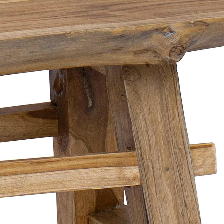 Bank Gemischtes Altholz Und Massivholz Teak 100X28X43 Cm Braun