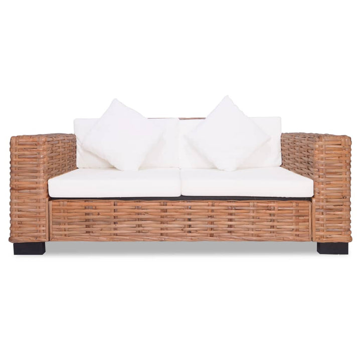 Sofa-Set 15-Tlg. Natur Rattan