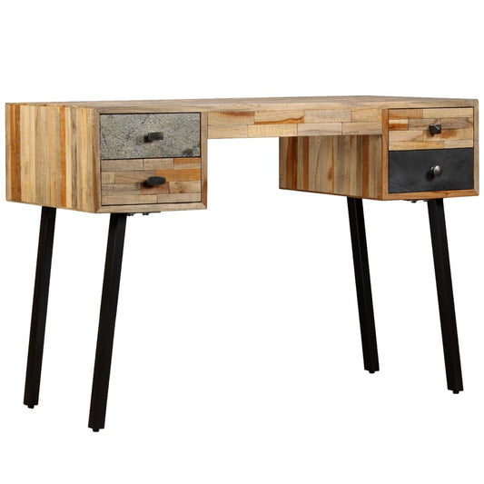 Schreibtisch Wiederverwertetes Teak Massivholz 110 × 50 × 76 Cm