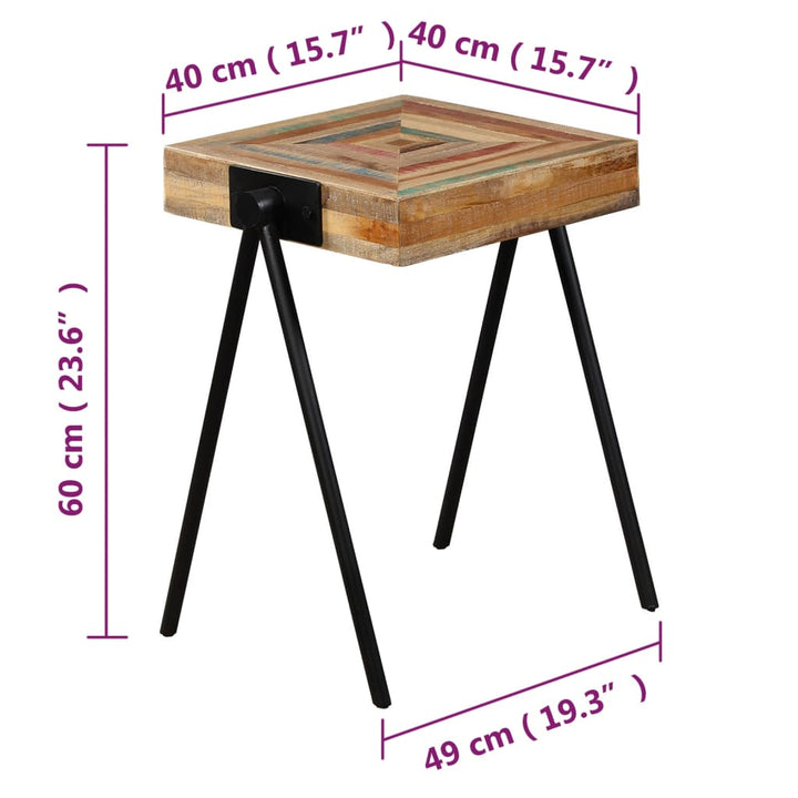 Beistelltisch Recyceltes Massivholz Teak