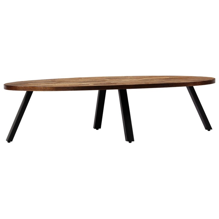 Couchtisch Recyceltes Massivholz Teak Oval 120X60X30 Cm