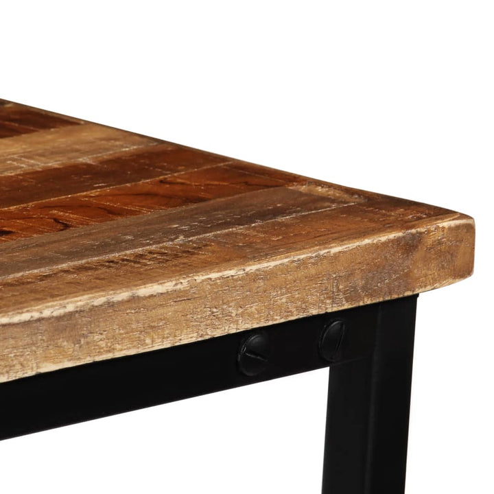 Konsolentisch Recyceltes Massivholz Teak 90 X 30 X 76 Cm Schwarz