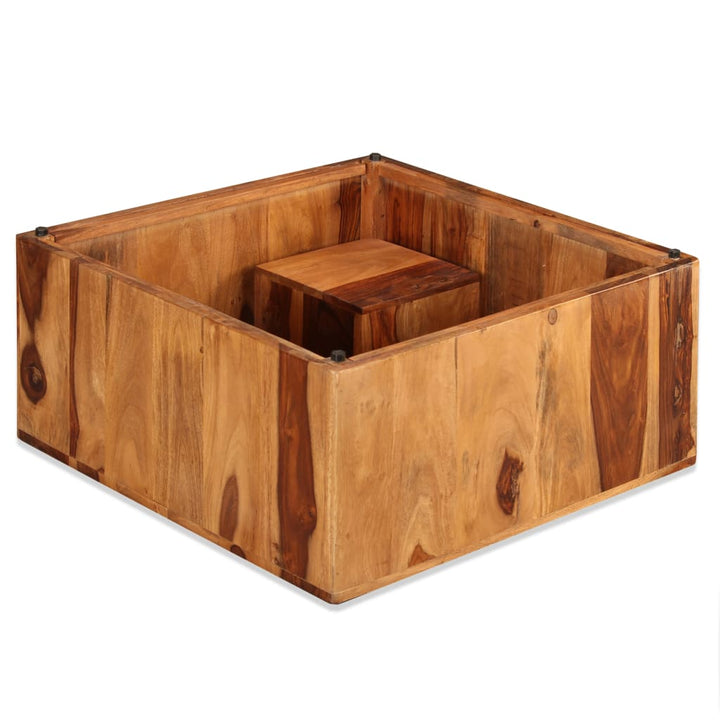 Couchtisch Massivholz Palisander 70X70X30 Cm