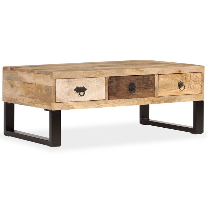 Couchtisch Massivholz Palisander 90X50X35 Cm