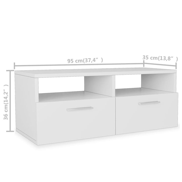 Tv-Schrank Holzwerkstoff 95X35X36 Cm